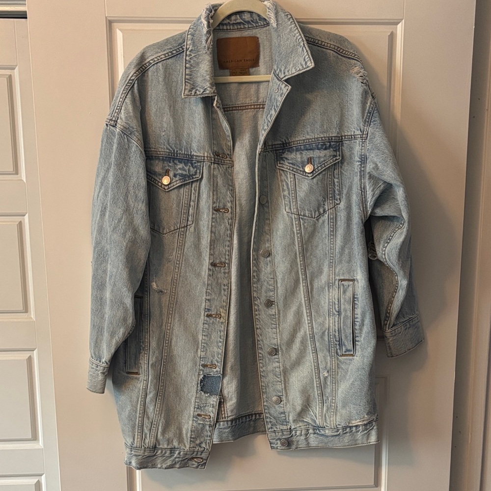 American Eagle Oversized Blue Denim Jacket